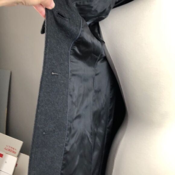 BCBG Grey Wool Coat  - Picture 7 of 8